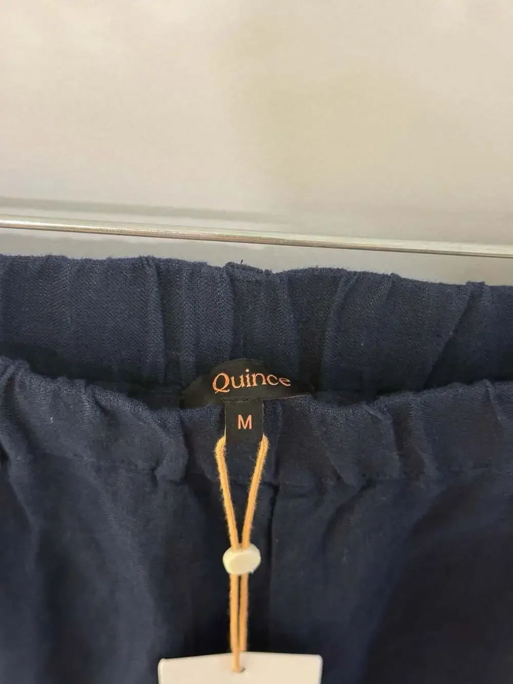 Quince Women's 100% European Linen Elastic Waist Ankle Pants